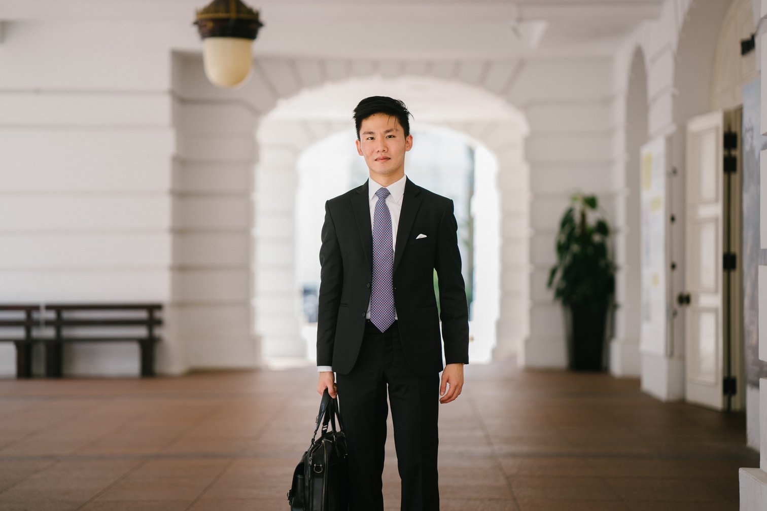 Men Wearing Black Suit Jacket and Pants